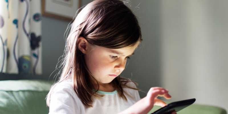 girl on tablet, onlines safety for kids, book online talk