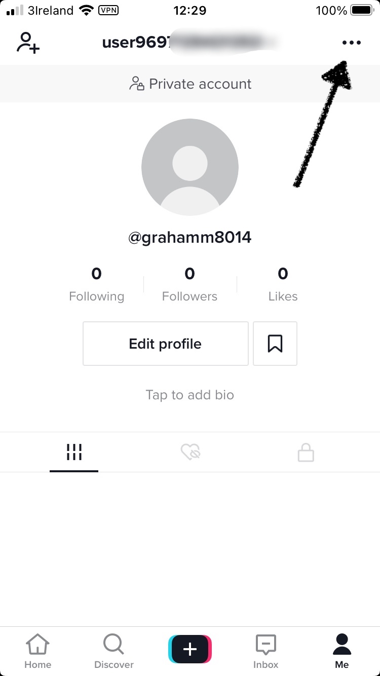 TikTok, request code, setting up privacy